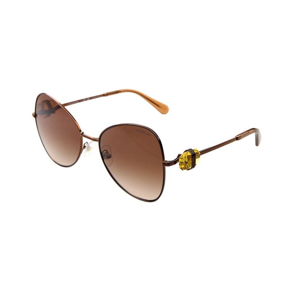Swarovski Women's Sk700257-Y 57Mm Sunglasses, Brown